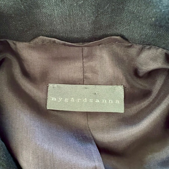 NYGARDSANNA 100% Linen Blazer in Midnight - 36/ US S (4-6) - Picture 7 of 14